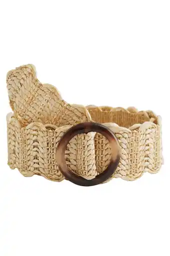 Wehkamp WE Fashion raffia riem naturel aanbieding