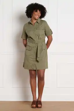Wehkamp LOLALIZA blousejurk kaki aanbieding