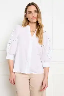 Wehkamp LOLALIZA blousetop broderie ecru aanbieding