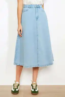 Wehkamp LOLALIZA denim spijkerrok light blue denim aanbieding