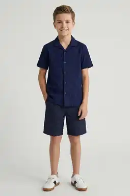 Wehkamp Cars casual overhemd marineblauw aanbieding