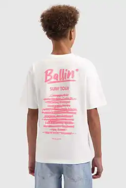 Wehkamp Ballin T-shirt met backprint wit aanbieding