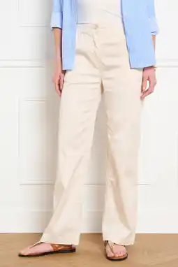 Wehkamp LOLALIZA regular highwaist broek ecru aanbieding
