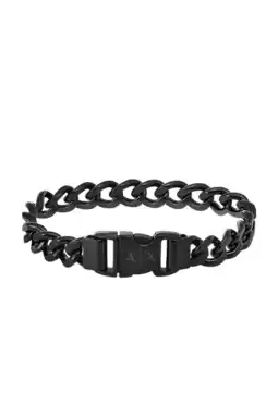 Wehkamp Armani Exchange armband AXG0156001 Logo zwart aanbieding