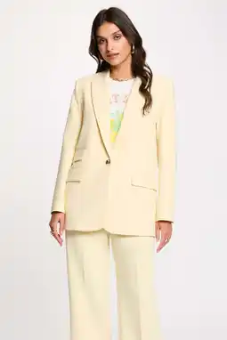 Wehkamp Morgan oversized blazer lichtgeel aanbieding