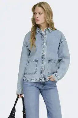 Wehkamp ONLY spijkerjas light blue denim aanbieding