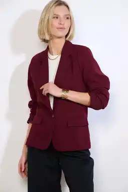 Wehkamp LOLALIZA getailleerde blazer donkerrood aanbieding