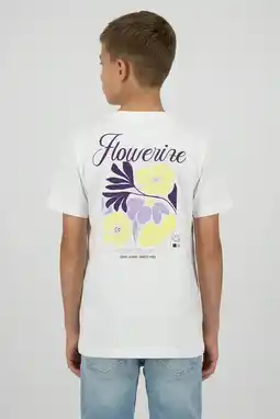 Wehkamp Cars T-shirt met backprint wit aanbieding