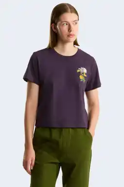 Wehkamp The North Face T-shirt Flora paars aanbieding