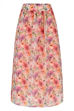 Wehkamp LOLALIZA gebloemde midi rok multi aanbieding