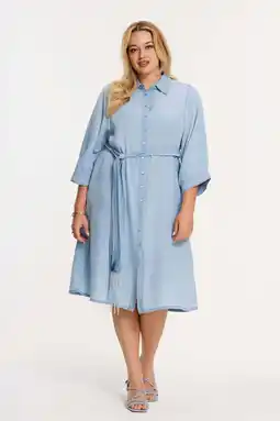 Wehkamp YOEK spijkerjurk light blue denim aanbieding