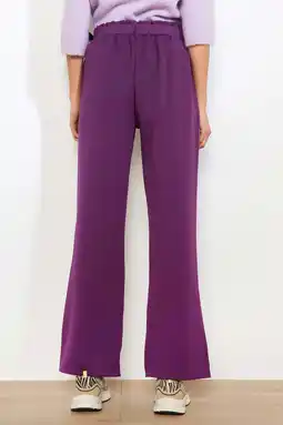 Wehkamp LOLALIZA wide leg regularwaist broek paars aanbieding