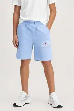 Wehkamp Cars regularwaist sweatshort lichtblauw aanbieding