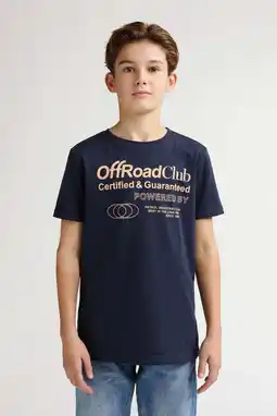 Wehkamp Petrol Industries T-shirt donkerblauw aanbieding