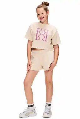 Wehkamp Retour Jeans relaxed regularwaist sweatshort beige aanbieding