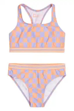 Wehkamp Tumble 'n Dry bikini met ruit print lila/roze aanbieding