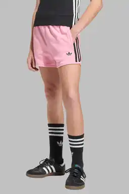 Wehkamp adidas Originals 3 STRIPES SPRINTER short lichtroze aanbieding