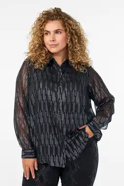 Wehkamp Zizzi blouse zwart aanbieding