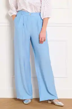 Wehkamp LOLALIZA highwaist pantalon lichtblauw aanbieding