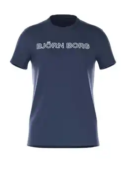 Wehkamp Björn Borg regular T-shirt Essential blauw aanbieding