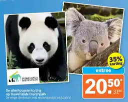 Albert Heijn De allerhoogste korting op Ouwehands Dierenpark aanbieding