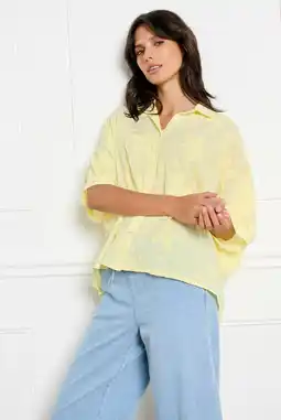 Wehkamp LOLALIZA blouse broderie geel aanbieding