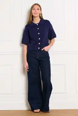 Wehkamp LOLALIZA gebreid vest donkerblauw aanbieding