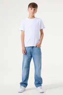 Wehkamp Garcia straight leg jeans medium blue denim aanbieding