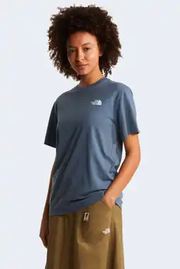 Wehkamp The North Face T-shirt Evolution NSE grijsblauw aanbieding