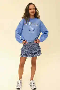Wehkamp LOOXS 10sixteen strokenrok donkerblauw aanbieding
