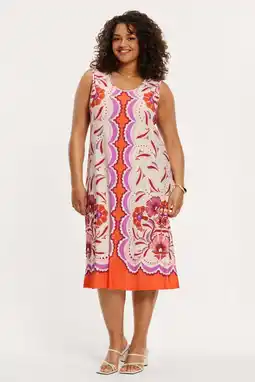 Wehkamp YOEK midi jurk met all-over print multi aanbieding