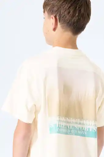 Wehkamp Garcia T-shirt met backprint ecru aanbieding