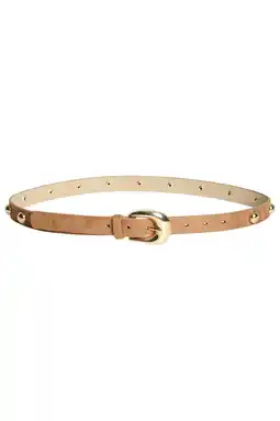 Wehkamp PIECES riem PCGESSICA met studs lichtbruin aanbieding