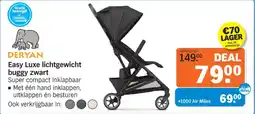Albert Heijn Deryan Easy Luxe lichtgewicht Buggy Zwart aanbieding