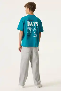 Wehkamp Garcia T-shirt met backprint blauw aanbieding