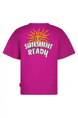 Wehkamp Vingino T-shirt met backprint fuchsia aanbieding