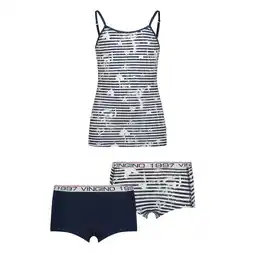 Wehkamp Vingino singlet + 2 shorts blauw/wit aanbieding