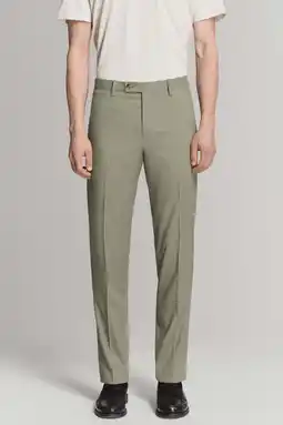 Wehkamp Mango Man slim pantalon groen aanbieding