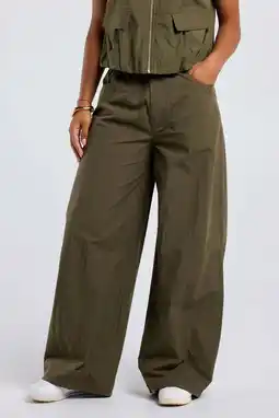 Wehkamp America Today wide leg broek - kaki aanbieding
