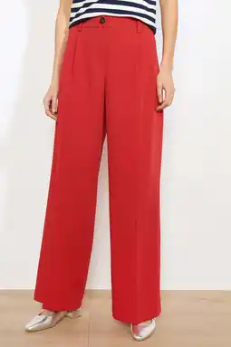 Wehkamp LOLALIZA straight highwaist broek rood aanbieding