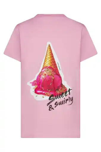 Wehkamp Cars T-shirt met backprint roze aanbieding