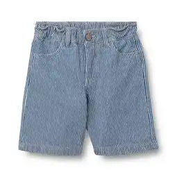 Wehkamp Wheat denim gestreepte short blauw aanbieding