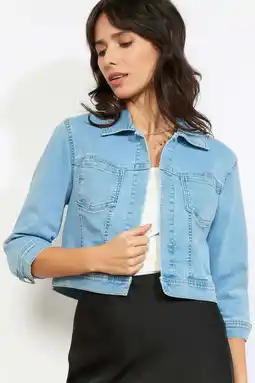 Wehkamp LOLALIZA denim spijkerjas medium blue denim aanbieding