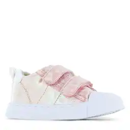 Wehkamp Shoesme leren sneakers roze metallic aanbieding