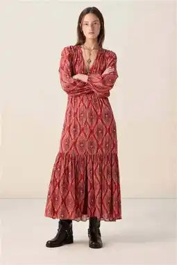 Wehkamp Sissy-Boy midi jurk met all over print rood aanbieding