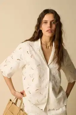 Wehkamp Sissy-Boy broderie blouse - wit aanbieding