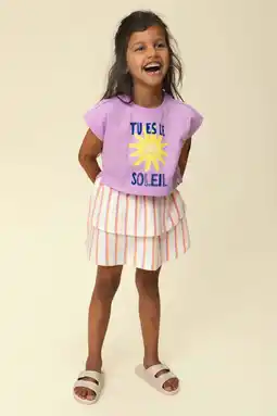 Wehkamp LOOXS little T-shirt paars aanbieding