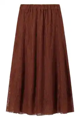 Wehkamp Sissy-Boy kanten midi rok donkerrood aanbieding