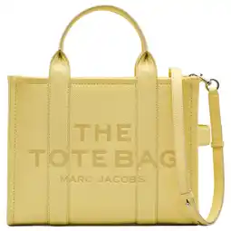 Wehkamp Marc Jacobs leren handtas The Medium Tote geel aanbieding