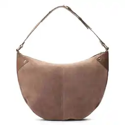 Wehkamp Manfield suede schoudertas bruin aanbieding